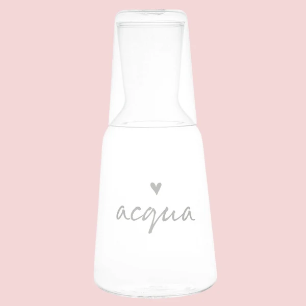 Bottiglia con Bicchiere Acqua