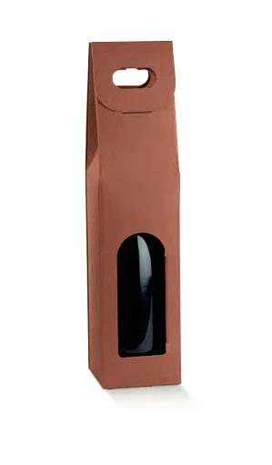 1 bottiglia f.to 90x90x385mm seta corten
