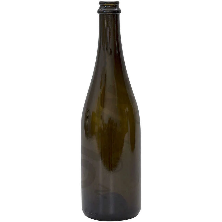Bottiglia vetro tipo 'prosecco' 750 ml - colore antico - 12 pz