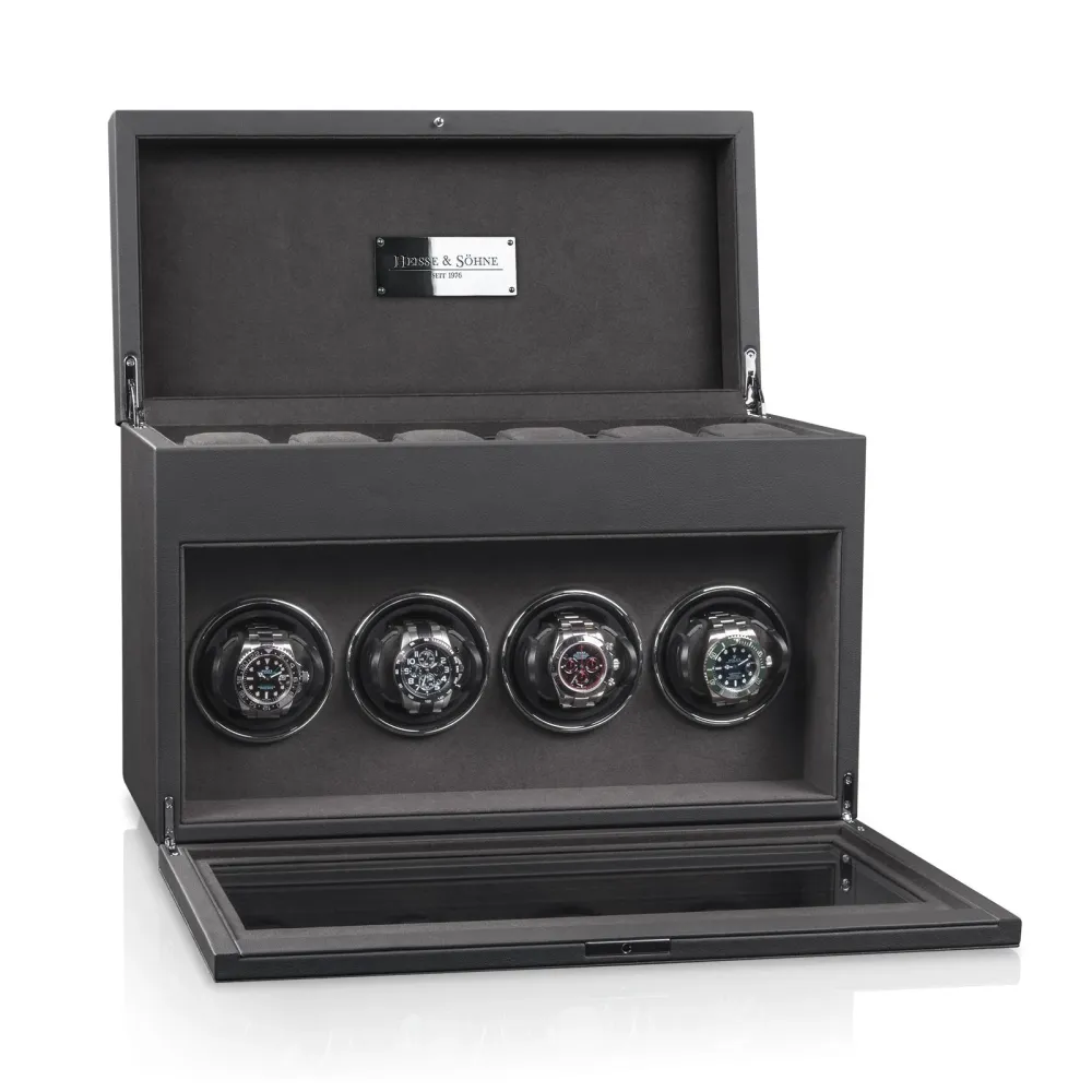 Carica orologi automatici - Vancouver 4 Antracite nero