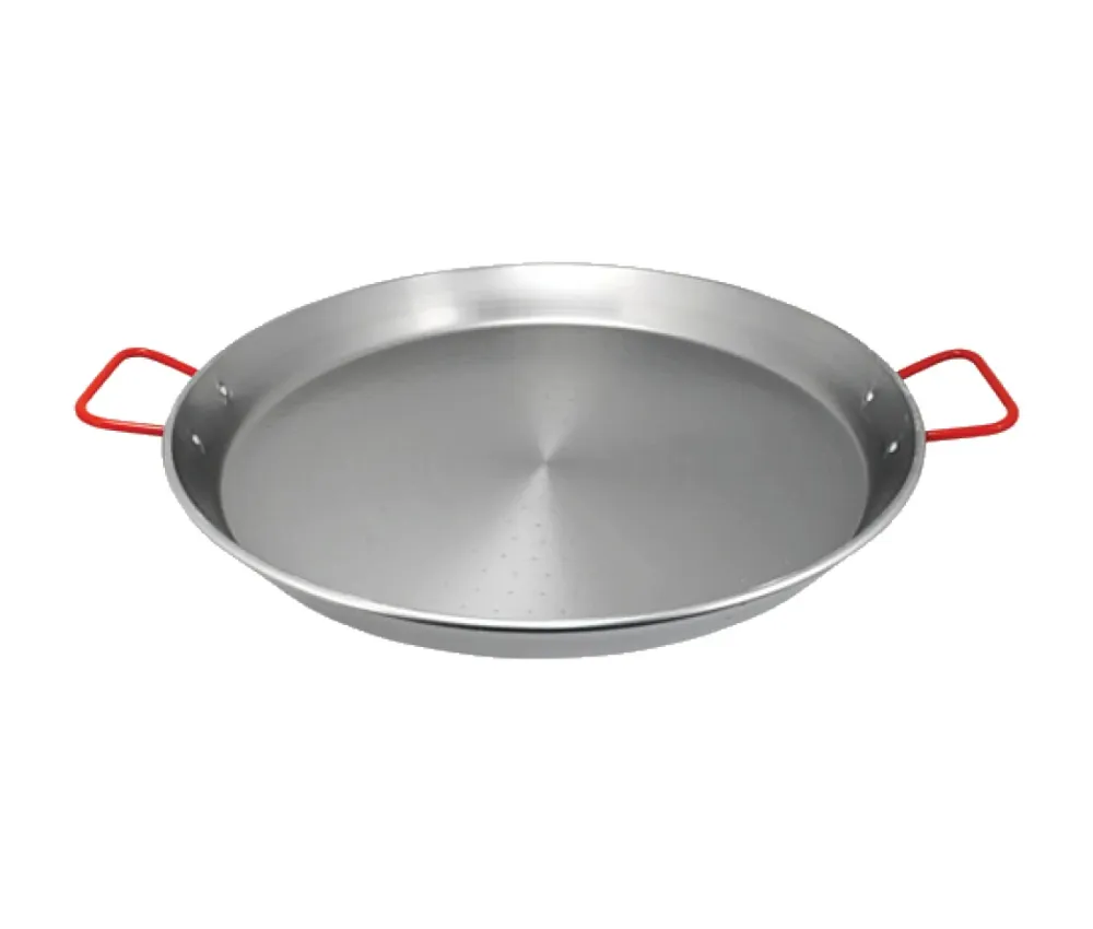 La Ideal Paella Valenciana Diametro 100 Cm 4 Manici Ferro Spazzolat