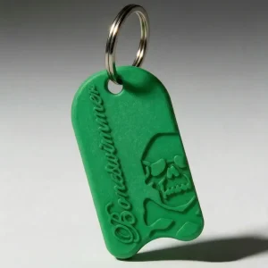 Portachiavi BONESWIMMER 3D - Verde Bottiglia
