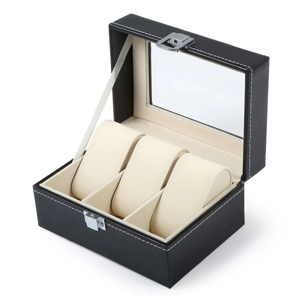 Vetrina per orologi e scatola organizer con 3 scomparti