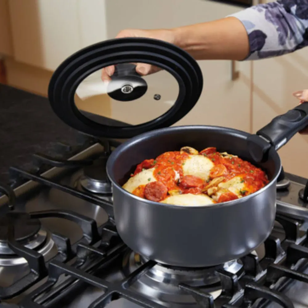 Coperchio KitchenCraft MasterClass per pentole e padelle da 16 20 cm Lunghezza 30 cm