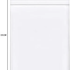 1000 Pezzi Buste Richiudibili con Zip Pressione 12x19mm Trasparente Spessore 30 Micron