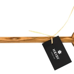 Accessori per linea di formaggio Heidi cucchiaio ovale gambo rotondo oliva legno 30 cm
