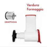 Accessorio/grattugia con 1 rullacciaio - modello eco-line Omra