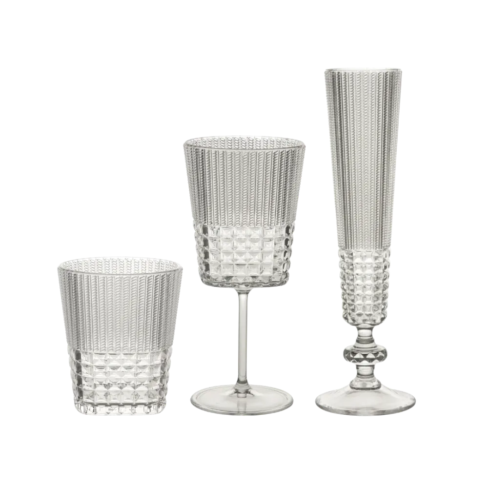 Set Bicchieri Completo 6 Ospiti - Chic & Zen Acrilico
