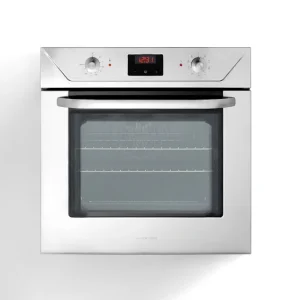 Ⓜ️🔵🔵🔵 Alpes F600 - Forno elettrico da incasso con timer touch control, largo cm 60, con camera di cottura smaltata, capaci...