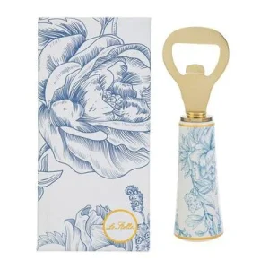 APRIBOTTIGLIE CON MANICO VETRO DECORO CELESTE