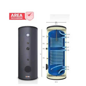 AREA OCCASIONI 2553 Bollitore Kytek KB 200 Doppia Serpentina per produzione di ACS