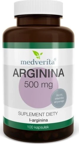 Arginina 500 MG 100 capsule MEDVERITA