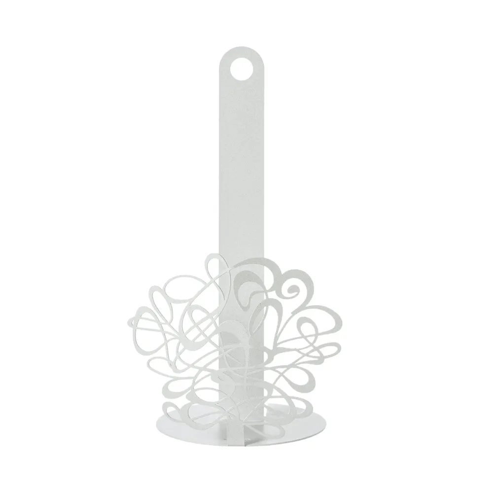 ARTI & MESTIERI Porta Rotolo da Cucina Scarabocchio 15x30cm Bianco Marmo
