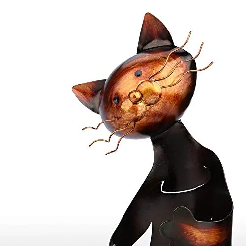 ASDFGHJKL Cat Forma di Vino Holde Rack, Scaffale Scultura Metallo Pratico Decorazione della Casa Mestieri
