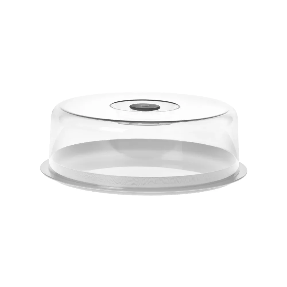 ASTROPLAST - Porta torta con Coperchio Trasparente diametro 28 cm