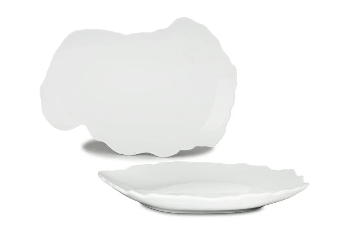 Baja Vassoio Ovale Cm.29x21 Bianco