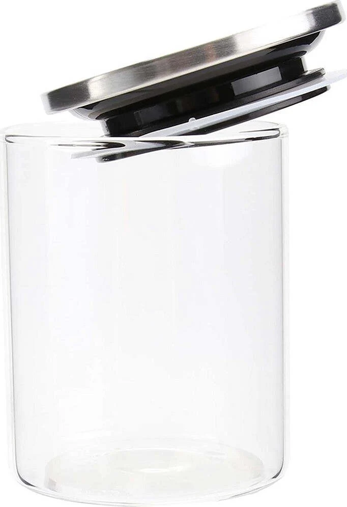 Barattolo 700ml Sottovuoto Alimenti Vetro Trasparente Per Cereali Snack Cucina
