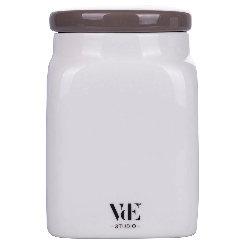 Barattolo Caffe 9,5x9,5x14,5 cm New Bone China VdE Tivoli 1996 Le Travisate Bianco
