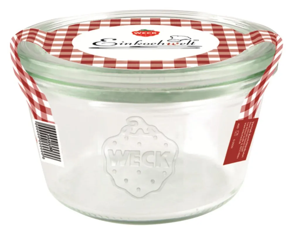 Barattolo per conserve WECK forma di architrave con coperchio 290 ml ø 100 mm