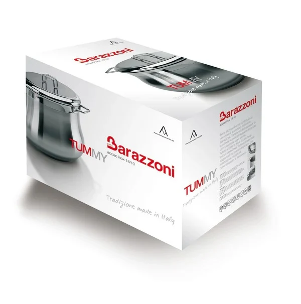 Barazzoni Batteria di Pentole 7 Pezzi Tummy Acciaio Inox