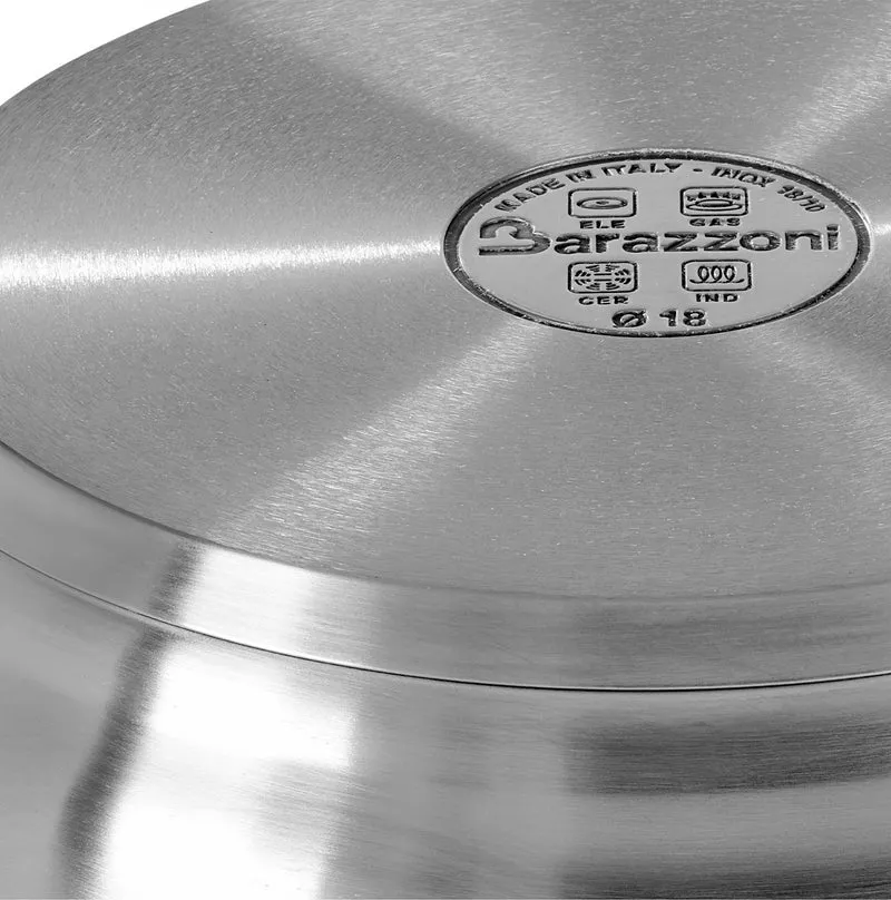 Barazzoni Batteria di Pentole 7 Pezzi Tummy Acciaio Inox
