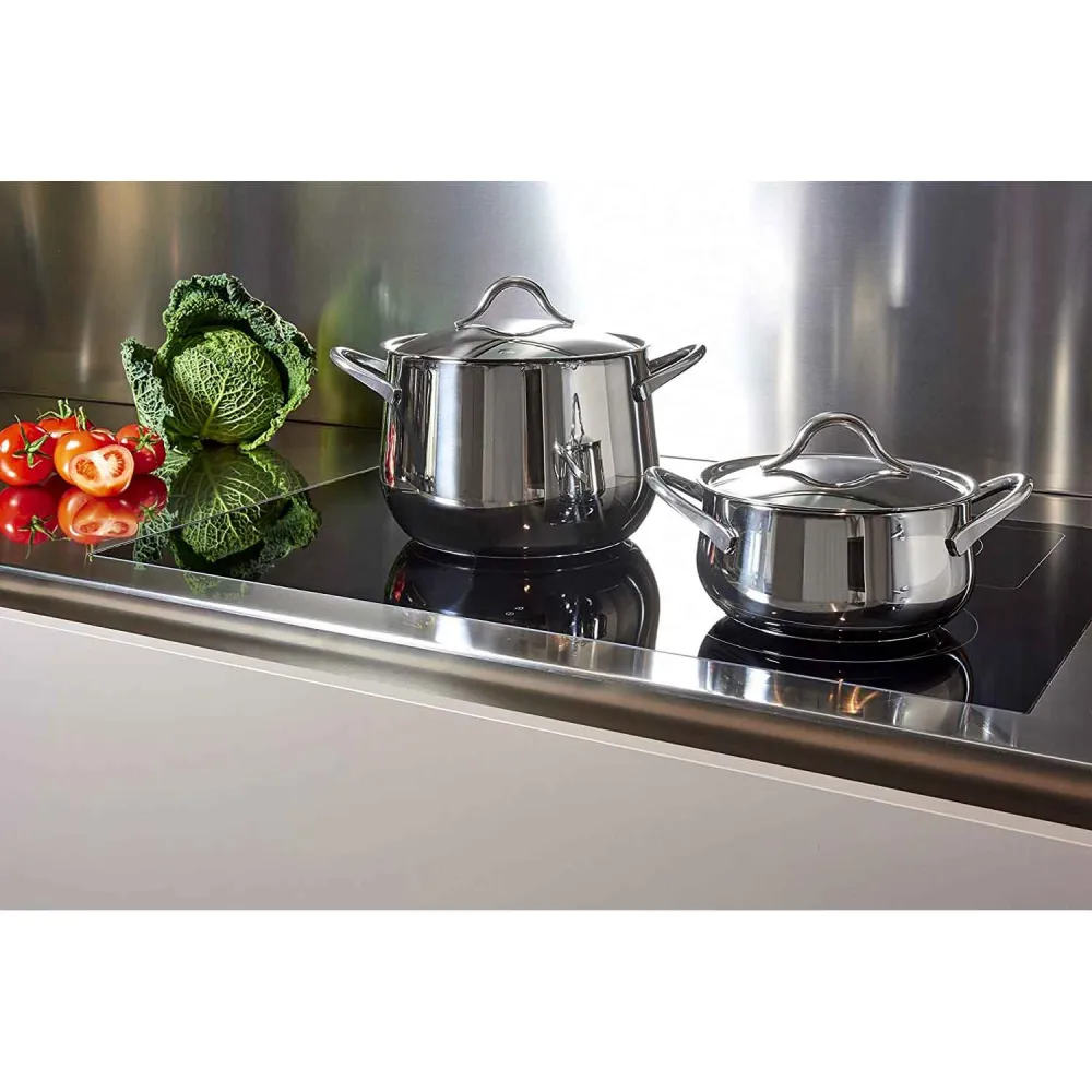 BARAZZONI Sapore Italiano Batteria Pentole 11 Pezzi Acciaio Inox Made Italy