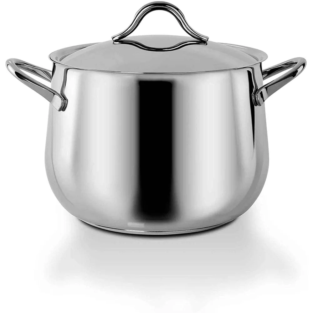BARAZZONI Sapore Italiano Batteria Pentole 11 Pezzi Acciaio Inox Made Italy
