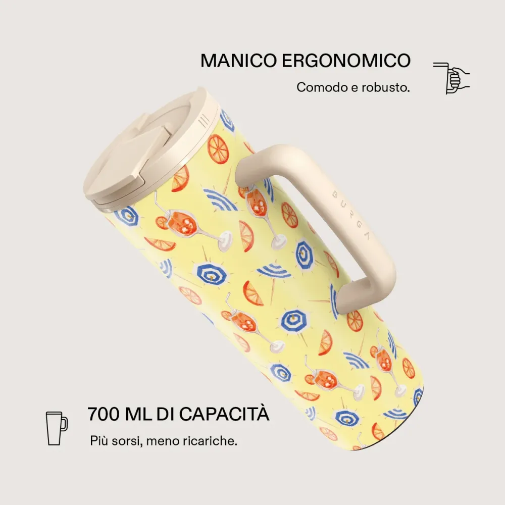 Beach Club - Tazza da viaggio EasyGrip