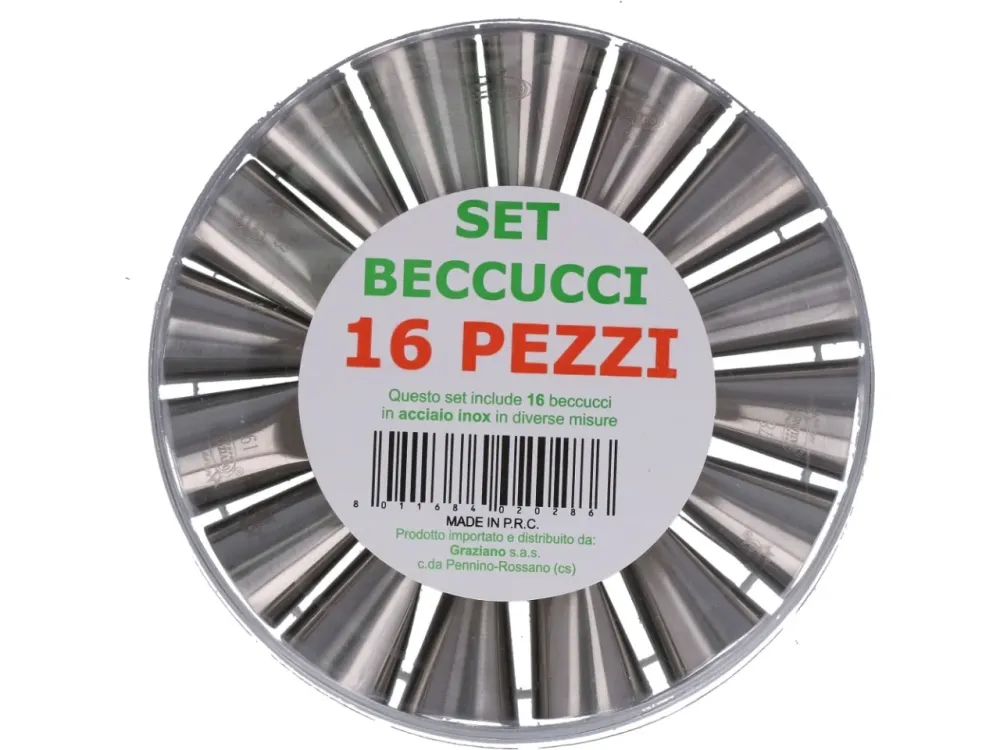 Beccucci set da 16 beccucci