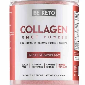 BeKeto Keto Collagene con olio MCT al gusto di fragola 300g