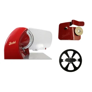 Berkel Home Line 250 + Disco Rimuovi Lama + Accessorio Affilatoio per Home Line Rosso