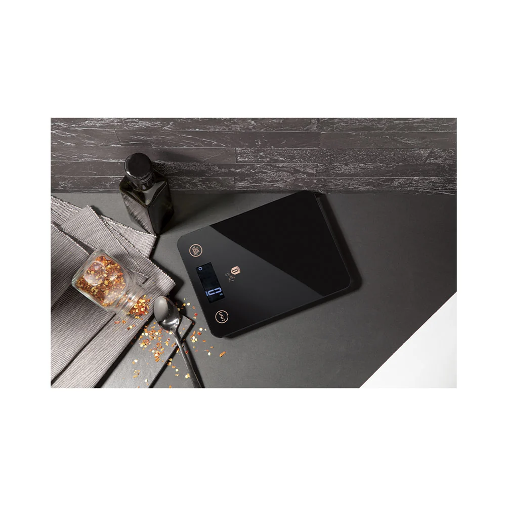 Berlinger Haus Küchenbedarf Haus Bilancia da cucina digitale max. Collezione Black Vantage da 5 kg