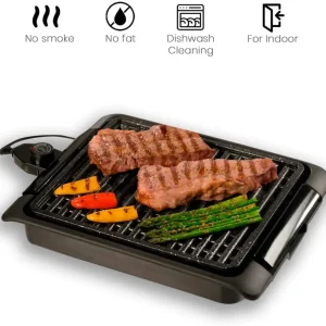 BEST DIRECT Starlyf Smokefree Grill Original Come Visto alla TV Griglia No Fumo Carne e Verdure Grigliate Set Piastra Extr...
