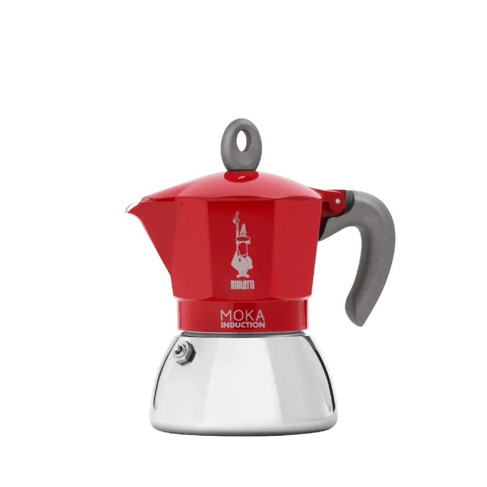 Bialetti New Moka Induzione 4 Tazze Rosso