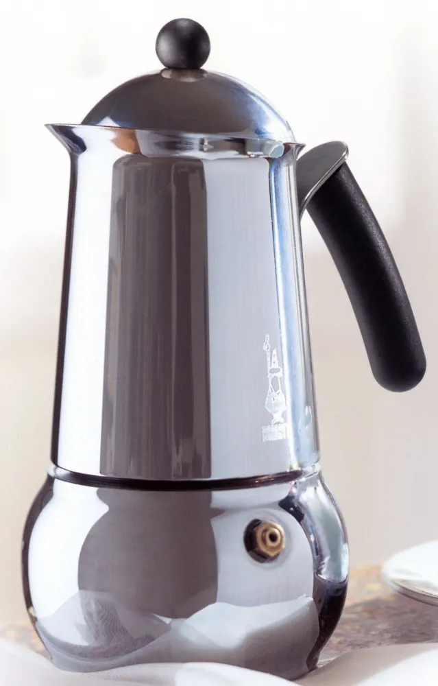 Bialetti Class Moka acciaio INOX da 4 tazze, colore: Nero
