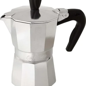 Bialetti Industrie Aeterna Caffettiera 2Tazze, Alluminio, Argento, 30 x 20 x 15 cm