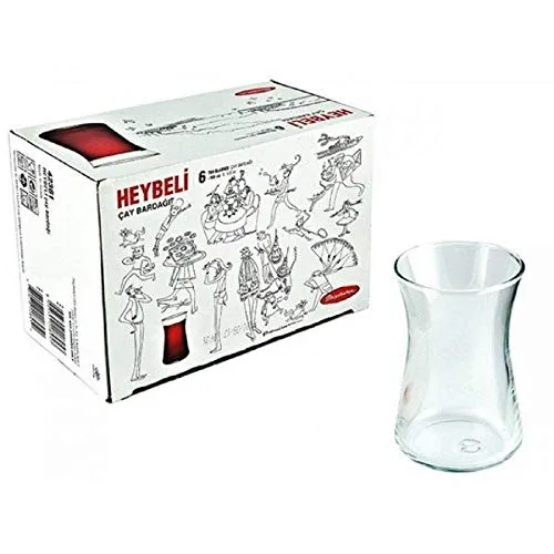 Bicchieri da tè turchi (set da 6) - Heybeli di Pasabahce