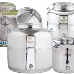 Bidoni contenitori inox per olio Sansone. Prezzo per Pezzo.