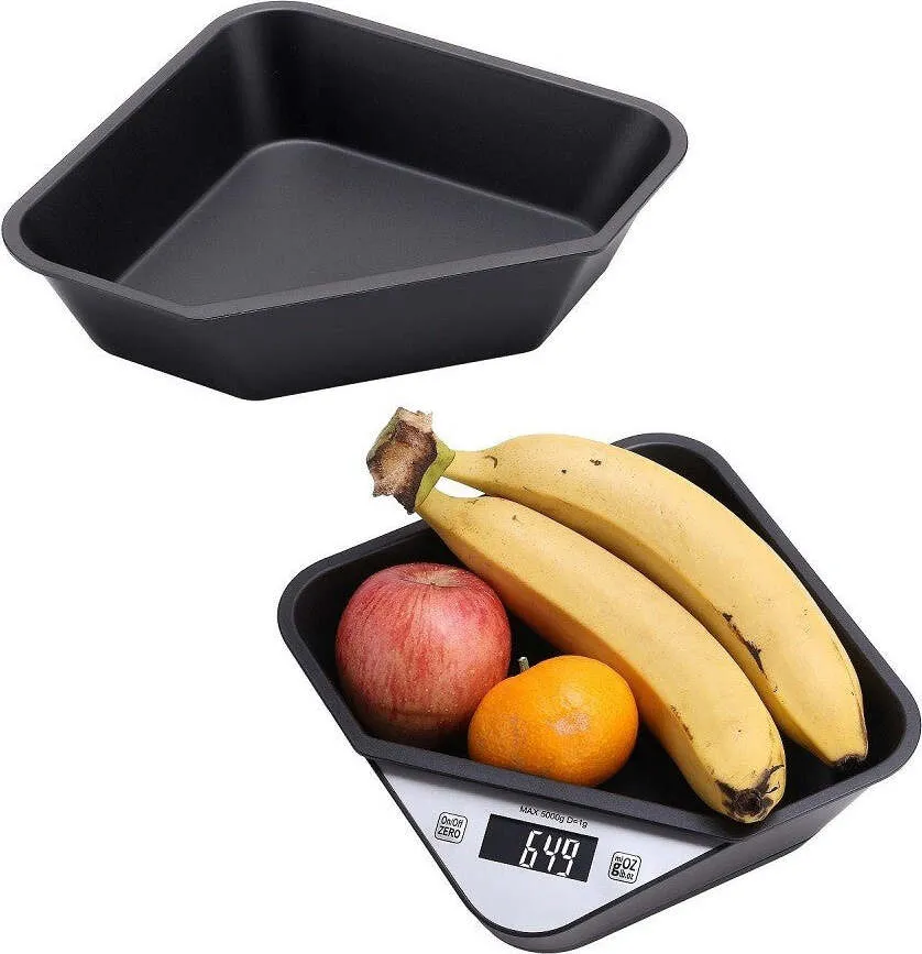 Bilancia Cucina Digitale Precisione Max 5kg Display Retroilluminato Contenitore Removibile