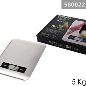 Bilancia Da Cucina Digitale Touch Acciaio Portata Max. 5kg Display Lcd 580022