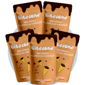 BITECONE Mini Coni Ripieni Di Cioccolato Fondente 5x100g