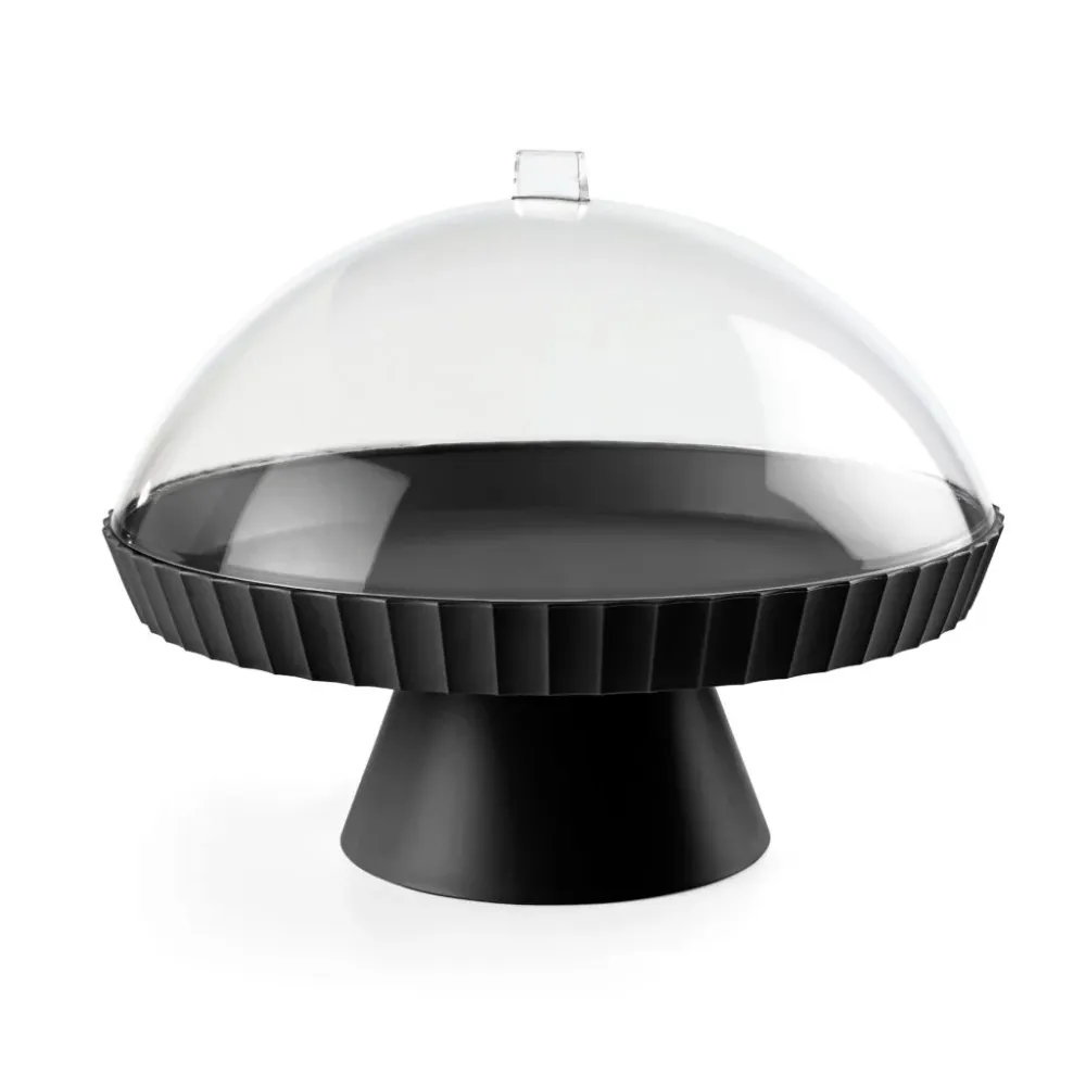 BLIM PLUS Alzata Tortiera Agorà 30cm Carbon Black Nero Made Italy 100% Riciclabile