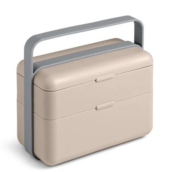 Blim plus - lunchbox 2 scomparti tortora | rohome