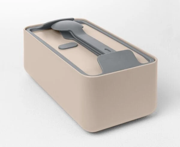 Blim plus - lunchbox 2 scomparti tortora | rohome