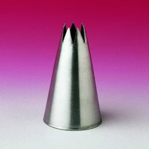 BOCCHETTE PER DECORARE ACCIAIO INOX UNIPEZZO CON FORO STELLA, H 5CM 12MM
