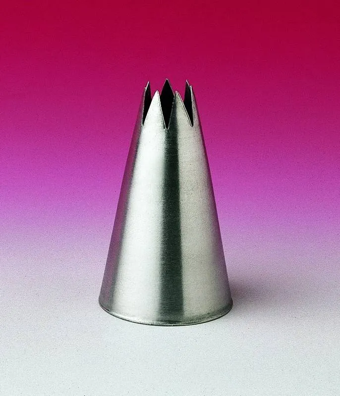 BOCCHETTE PER DECORARE ACCIAIO INOX UNIPEZZO CON FORO STELLA, H 5CM 12MM