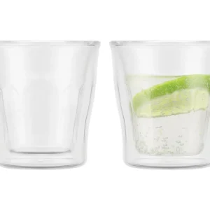 BODUM Bicchiere da bibita doppia parete Copenhagen, 2 pezzi, 0,08 l