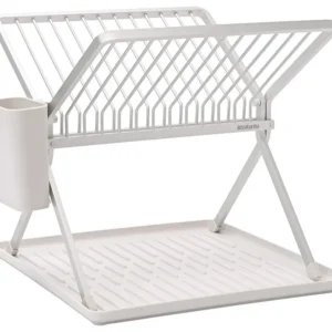 BRABANTIA scolapiatti piccolo pieghevole LavelloSide grigio chiaro 33x37x31,5 cm