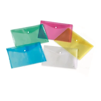 Buste con bottone A5 SET 5 PZ.COL. ASSORTITI