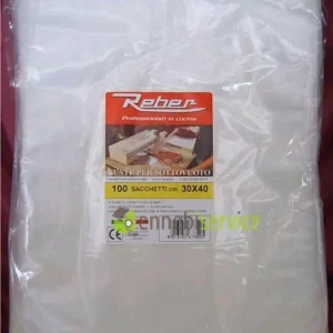 Buste sacchetti sottovuoto goffrati 30x40 busta 100pz 3 strati Reber